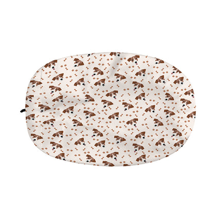 Jack Russell Terrier And Bone Print Car Side Mirror Covers