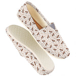 Jack Russell Terrier And Bone Print Casual Shoes