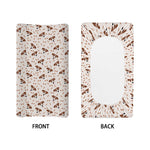 Jack Russell Terrier And Bone Print Changing Pad Cover