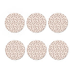 Jack Russell Terrier And Bone Print Coaster Set