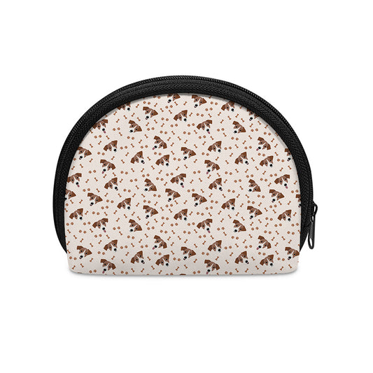 Jack Russell Terrier And Bone Print Coin Purse