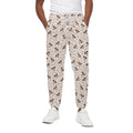 Jack Russell Terrier And Bone Print Cotton Sweatpants
