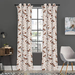 Jack Russell Terrier And Bone Print Curtain