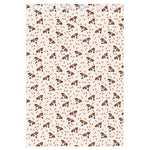 Jack Russell Terrier And Bone Print Curtain