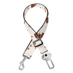 Jack Russell Terrier And Bone Print Dog Seat Belt