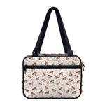 Jack Russell Terrier And Bone Print Double Strap Bible Bag