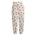 Jack Russell Terrier And Bone Print Fleece Lined Knit Pants