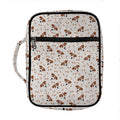 Jack Russell Terrier And Bone Print Front Pocket Bible Bag