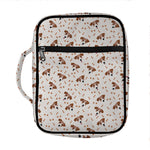 Jack Russell Terrier And Bone Print Front Pocket Bible Bag