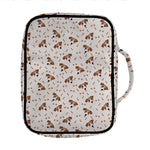 Jack Russell Terrier And Bone Print Front Pocket Bible Bag