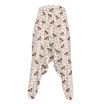 Jack Russell Terrier And Bone Print Hammer Pants
