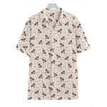 Jack Russell Terrier And Bone Print Hawaiian Shirt