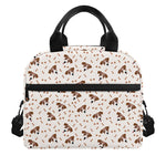 Jack Russell Terrier And Bone Print Insulated Lunch Bag