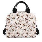 Jack Russell Terrier And Bone Print Insulated Lunch Bag