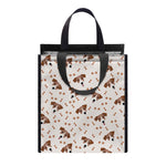 Jack Russell Terrier And Bone Print Insulated Lunch Tote