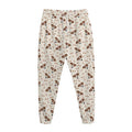 Jack Russell Terrier And Bone Print Jogger Pants