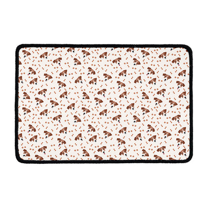 Jack Russell Terrier And Bone Print Kitchen Mat