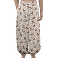 Jack Russell Terrier And Bone Print Lantern Pants