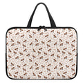 Jack Russell Terrier And Bone Print Laptop Sleeve With Handle