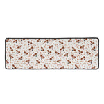Jack Russell Terrier And Bone Print Long Kitchen Mat