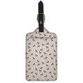 Jack Russell Terrier And Bone Print Luggage Tag