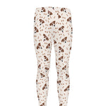 Jack Russell Terrier And Bone Print Men's leggings