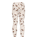 Jack Russell Terrier And Bone Print Men's leggings