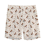Jack Russell Terrier And Bone Print Men's Sports Shorts