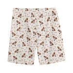 Jack Russell Terrier And Bone Print Men's Sports Shorts