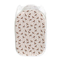 Jack Russell Terrier And Bone Print Mesh Laundry Hamper