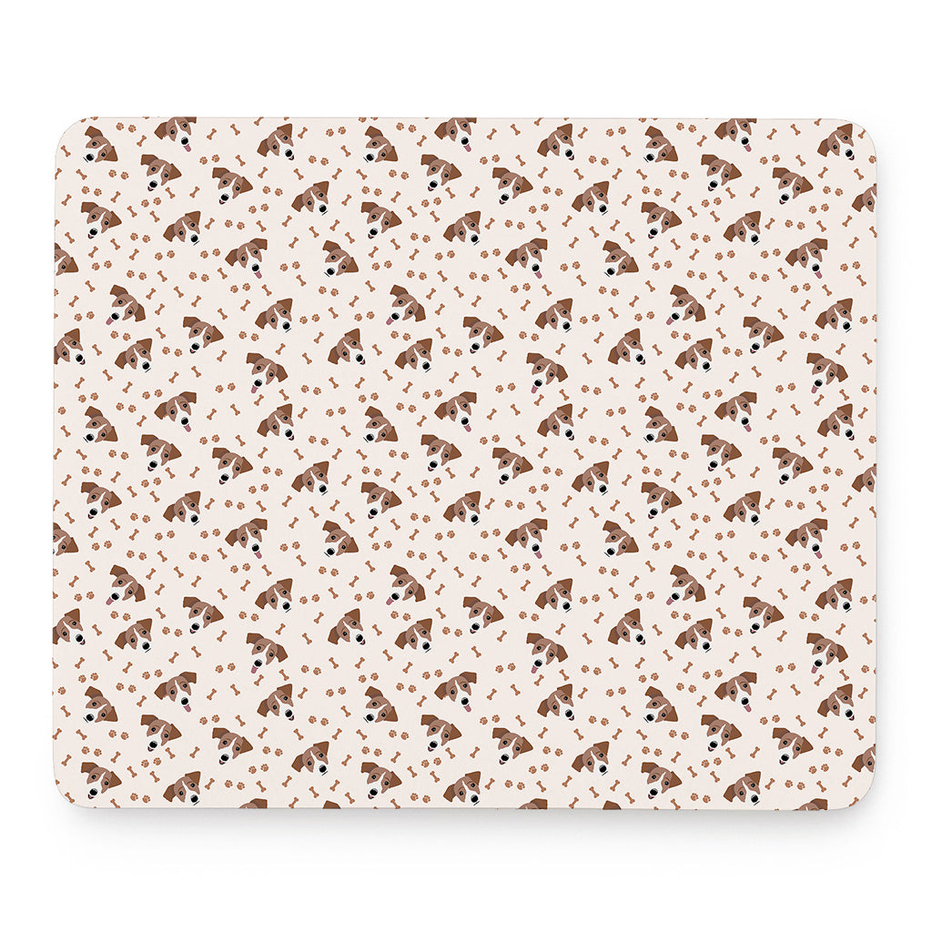 Jack Russell Terrier And Bone Print Mouse Pad