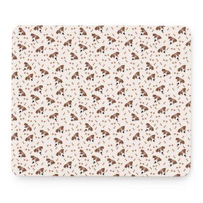 Jack Russell Terrier And Bone Print Mouse Pad