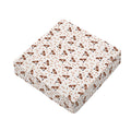 Jack Russell Terrier And Bone Print Outdoor Seat Cushion Cover