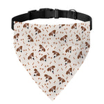 Jack Russell Terrier And Bone Print Over The Collar Dog Bandana