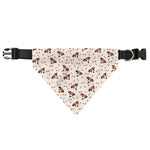 Jack Russell Terrier And Bone Print Over The Collar Dog Bandana