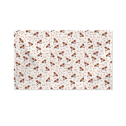 Jack Russell Terrier And Bone Print Polyester Flag