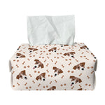 Jack Russell Terrier And Bone Print Rectangle Tissue Box Cover