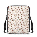 Jack Russell Terrier And Bone Print Rectangular Crossbody Bag