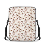 Jack Russell Terrier And Bone Print Rectangular Crossbody Bag