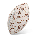 Jack Russell Terrier And Bone Print Rugby Ball