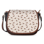 Jack Russell Terrier And Bone Print Saddle Bag