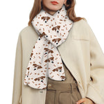 Jack Russell Terrier And Bone Print Scarf