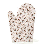 Jack Russell Terrier And Bone Print Single Oven Mitt