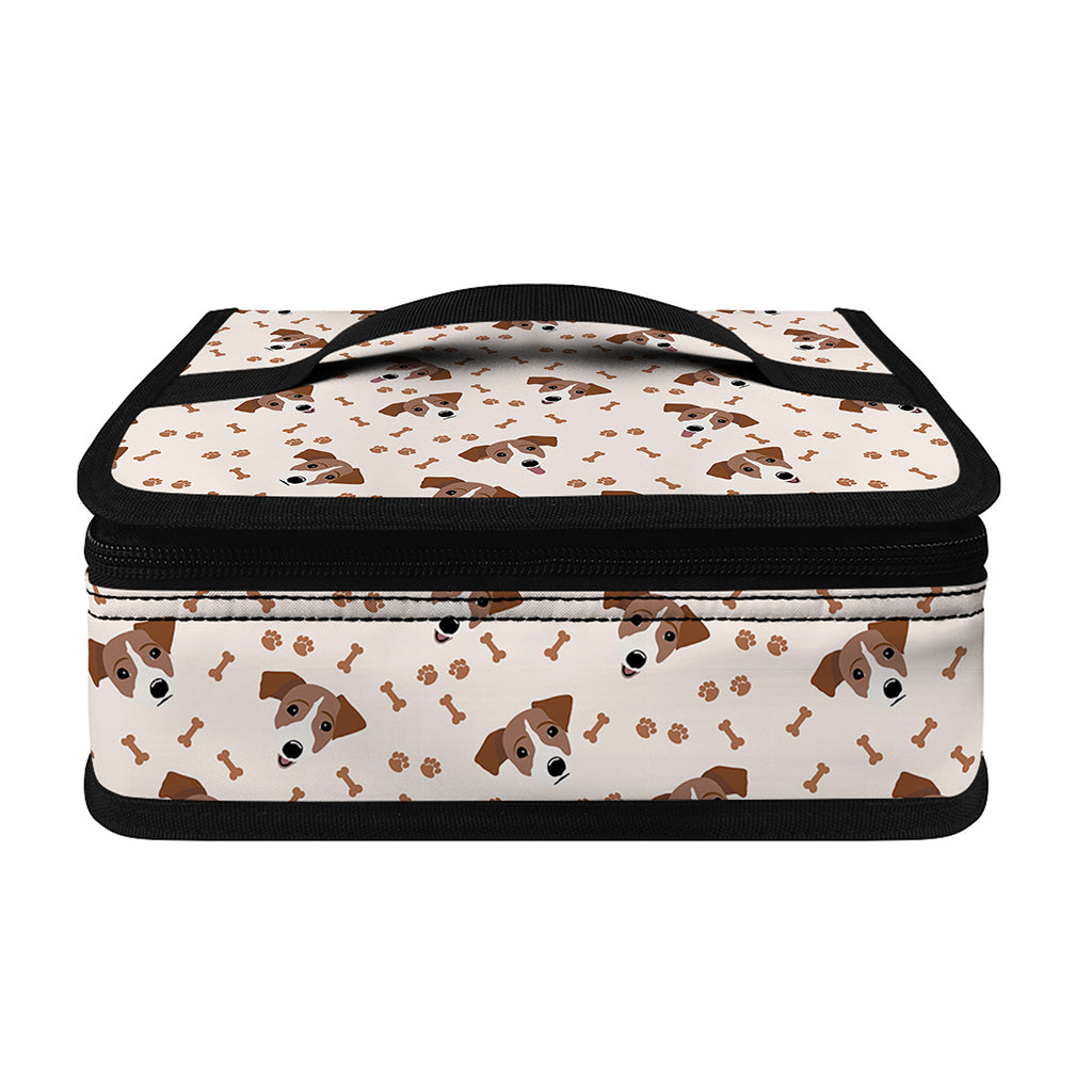 Jack Russell Terrier And Bone Print Small Lunch Bag
