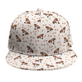 Jack Russell Terrier And Bone Print Snapback Cap