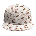 Jack Russell Terrier And Bone Print Snapback Cap