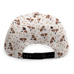 Jack Russell Terrier And Bone Print Snapback Cap