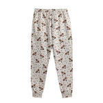 Jack Russell Terrier And Bone Print Sweatpants