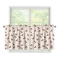 Jack Russell Terrier And Bone Print Tier Curtains