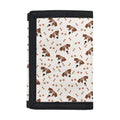 Jack Russell Terrier And Bone Print Trifold Wallet